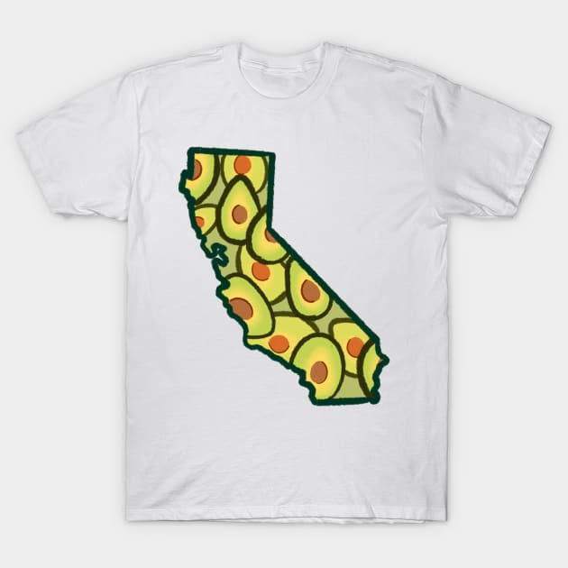 California Avocado T-Shirt by avadoodle